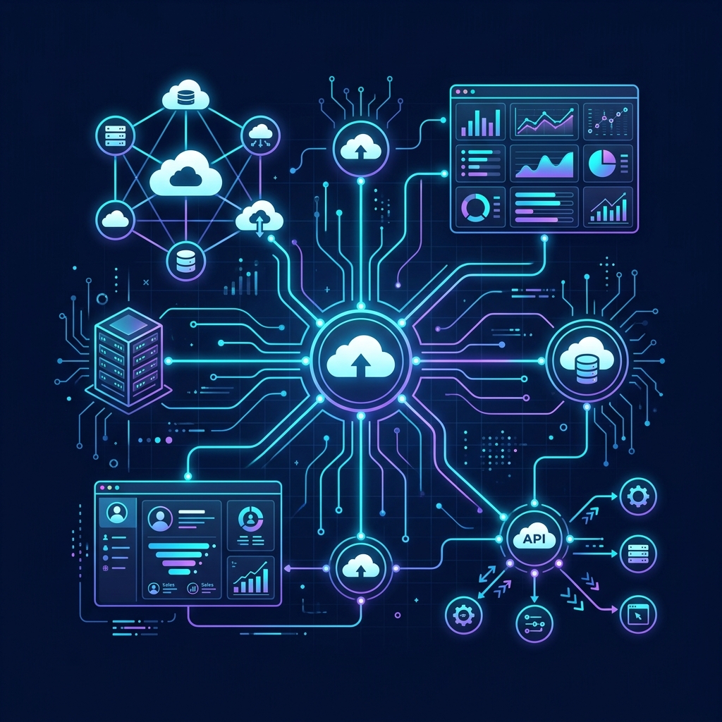 SaaS Cloud Computing Infographic